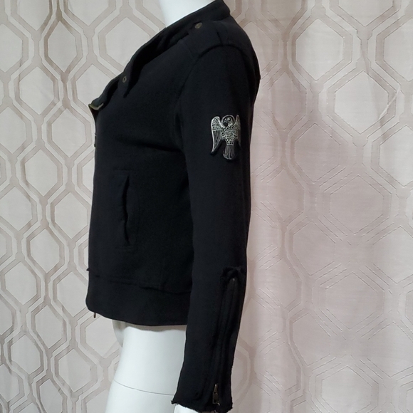 Jedidiah black moto jacket - Picture 3 of 8